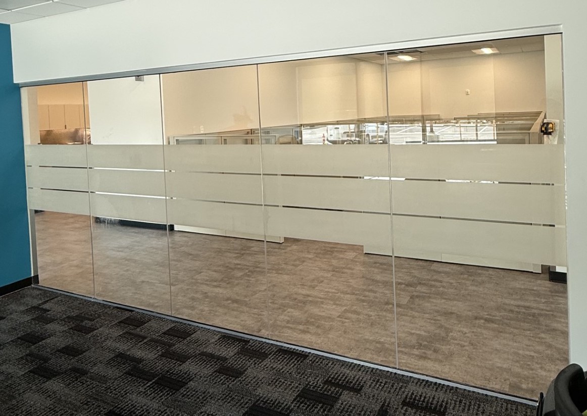 Office privacy bands — after